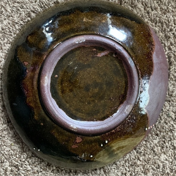 Hand Made Pottery Bowl "A Skeleton is Pulling a Toy Duck" by Hobaica '09 - Picture 3 of 5